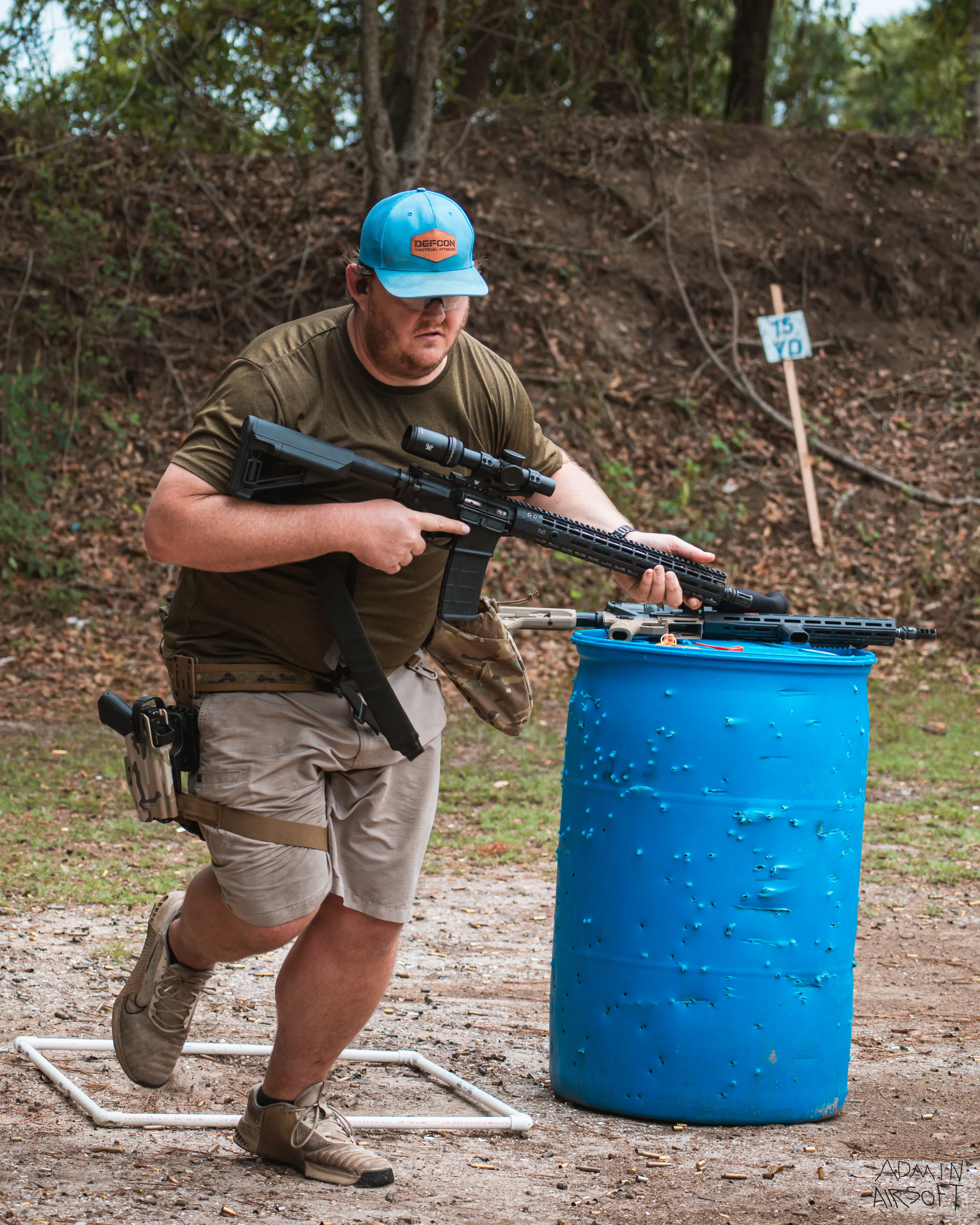 Miles, founder of DEFCON Tactical Fitness, at a Central Florida event